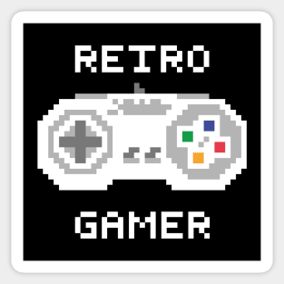 Retro gamer pixel art gamepad Sticker